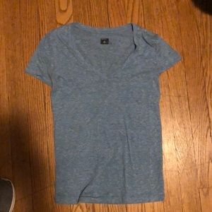 Blue v-neck t-shirt